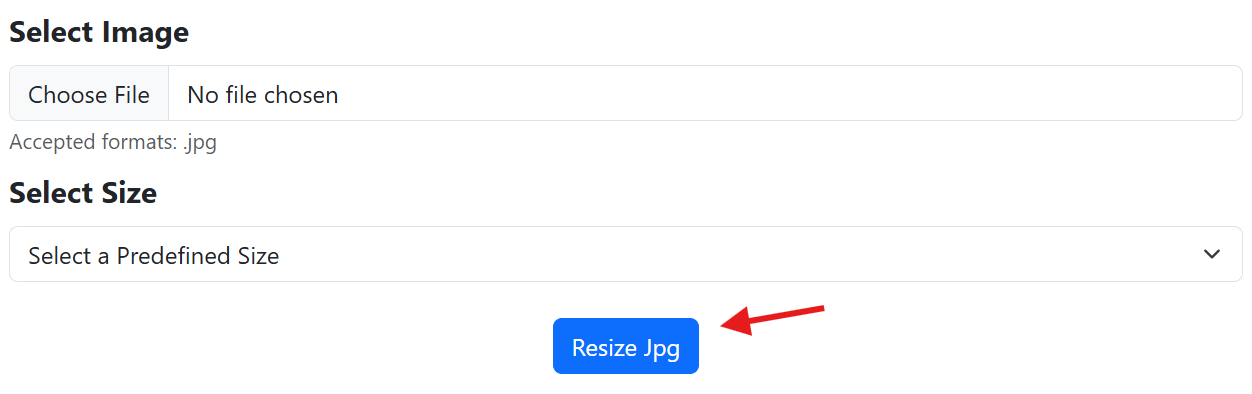Resize JPG Images Online